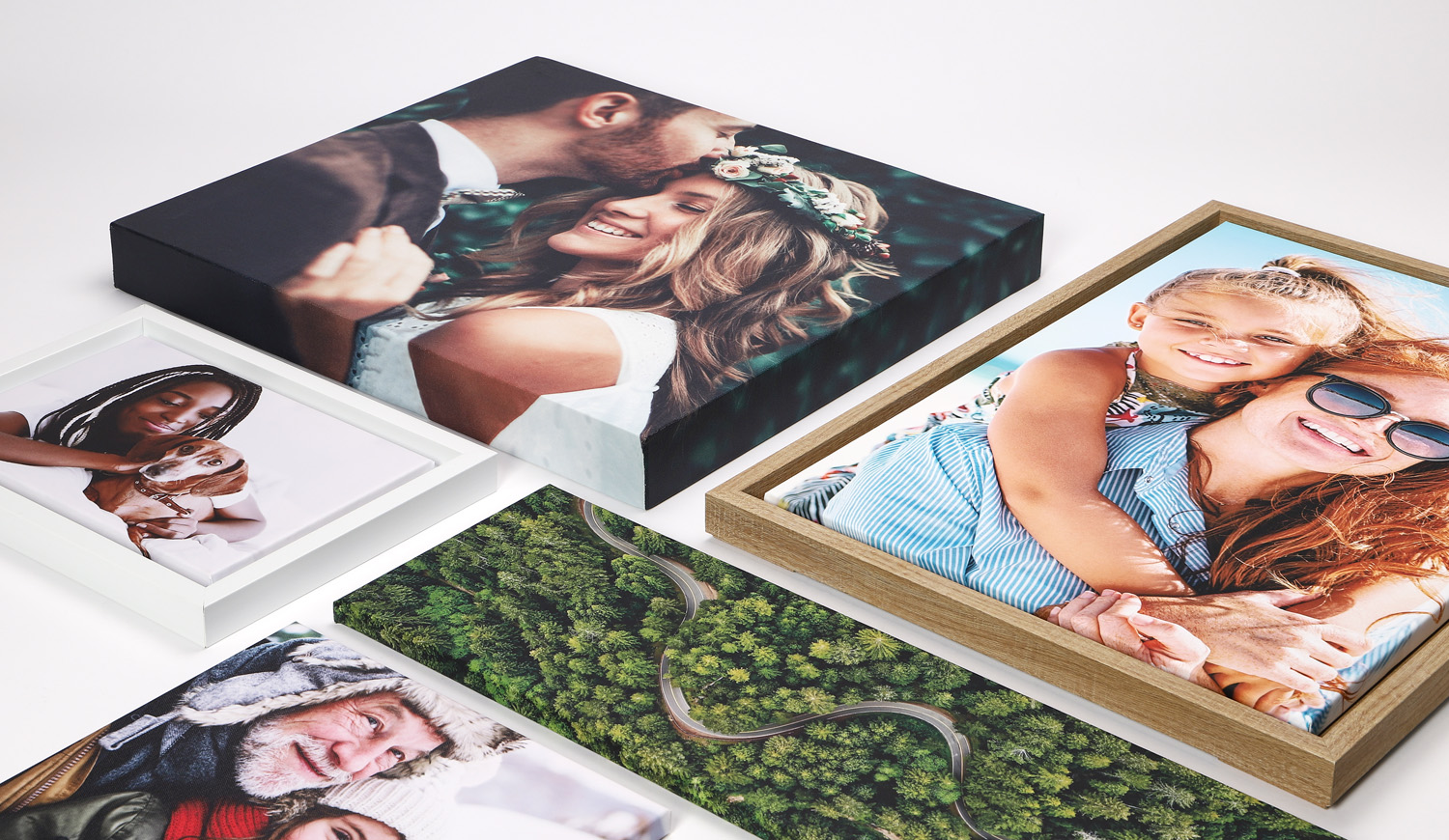 Ejemplo de cuadro canvas personalizado en living